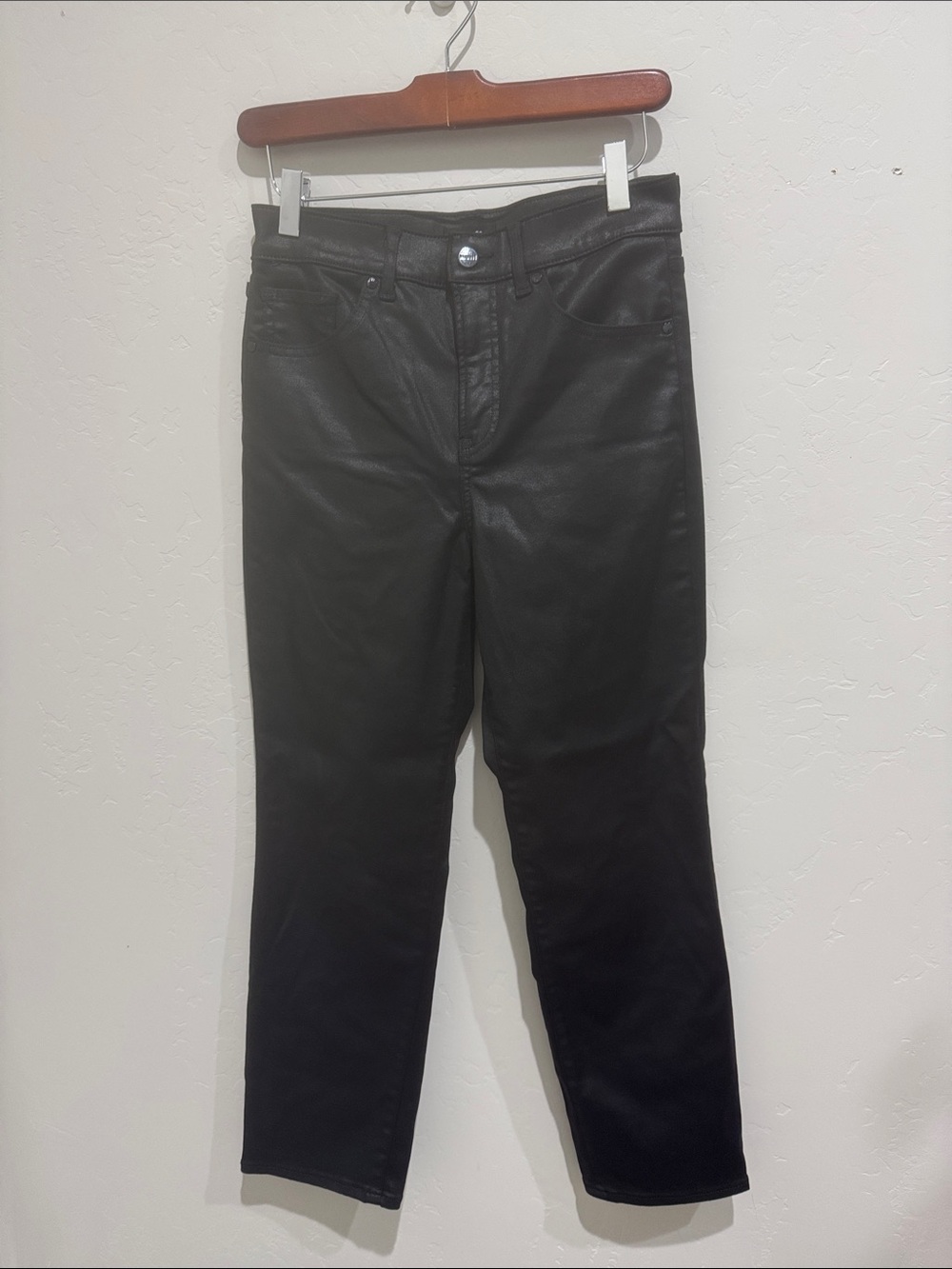 Express Black Straight Ankle Jeans